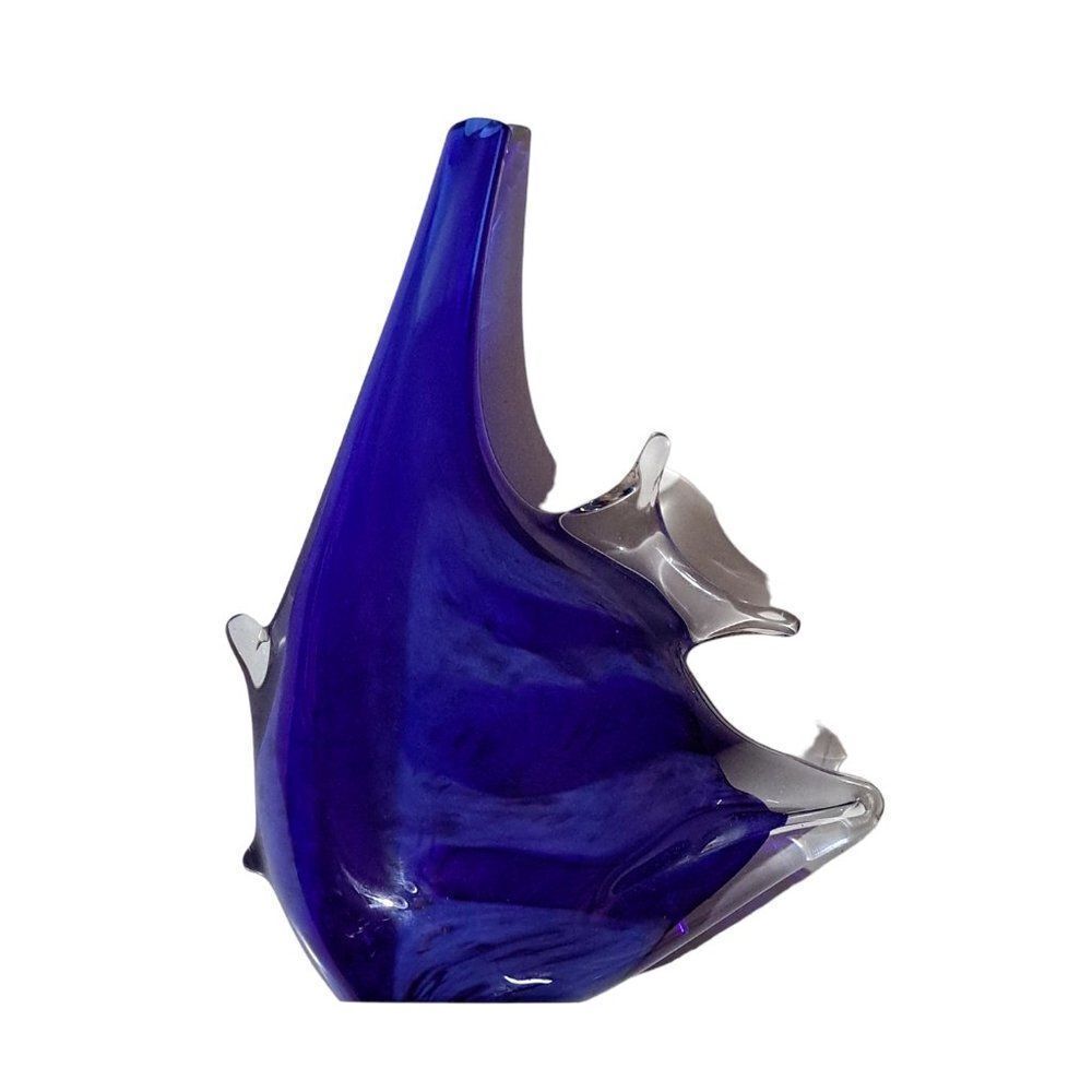 Unbranded Cobalt Blue Glass Single Bud Vase Art Home Décor